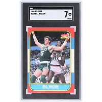 Carte authentifiée SGC n° 119 de Bill Walton, Boston Celtics, saison 1986-87, Fleer