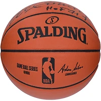 Ballon de basket Spalding intérieur/extérieur autographié par Bob Cousy (Boston Celtics) avec inscription « HOF 71 »