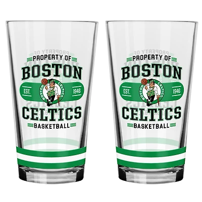 Ensemble de 2 verres à mélange Boston Celtics
