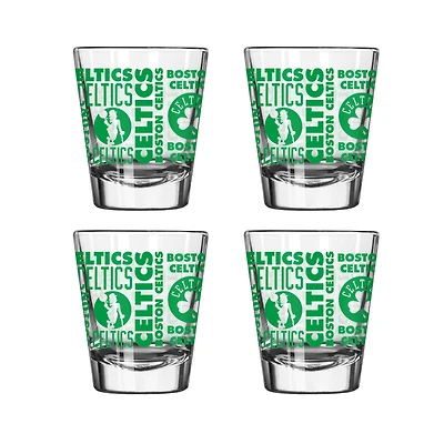 Boston Celtics 4-Pack 2oz. Shot Glass Set