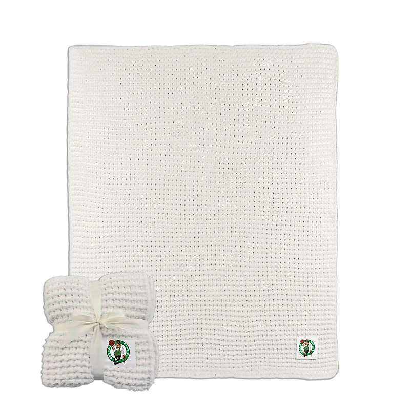 Couverture en tricot torsadé Boston Celtics 50" x 60"