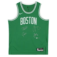 Boston Celtics Autographed 2024 NBA Finals Champions Nike Kelly Green Icon Swingman Edition Jersey with at least 4 Signatures - Limited Edition of 250
