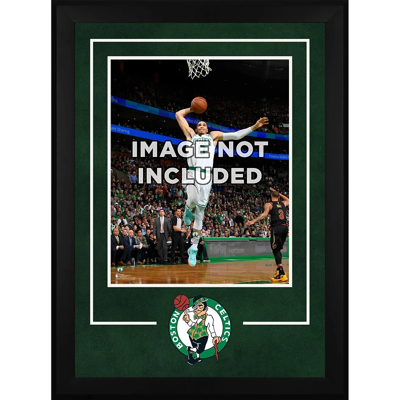 Cadre vertical de luxe Boston Celtics 16'' x 20'' avec logo de l'équipe