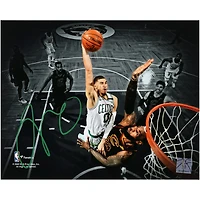 Boston Celtics Jayson Tatum Autographed 8" x 10" Horizontal Spotlight Dunk Versus Lebron Photograph