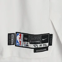 Charles Bassey Boston Celtics Game-Used #99 White Jersey vs. Milwaukee Bucks on April 3, 2026 - Size 50+4