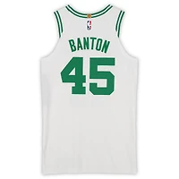 Dalano Banton Boston Celtics Game-Used #45 White Nike Jersey vs. Brooklyn Nets on February 27, 2026 - Size 46+4