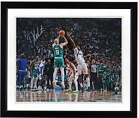 Derrick White Boston Celtics Autographed 16" x 20" 2024 NBA Finals Champions Action Photograph