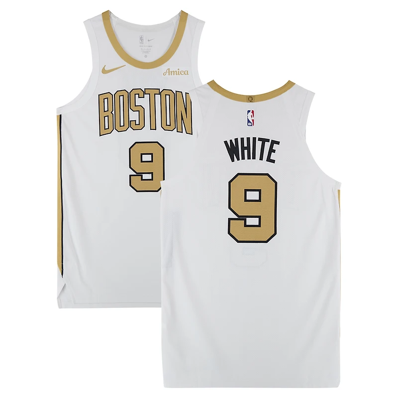 Derrick White Boston Celtics Game-Used #9 White City Jersey vs. Philadelphia 76ers on March 1, 2026 - Size 48+4