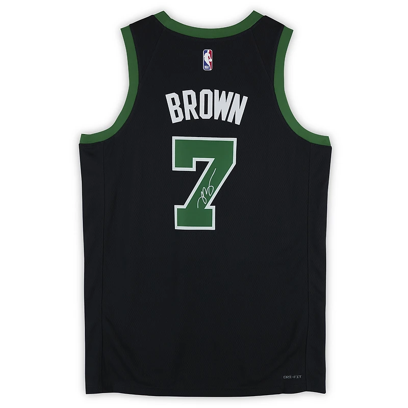 Jaylen Brown Boston Celtics Autographed Black Jordan Brand Statement Edition Swingman Jersey