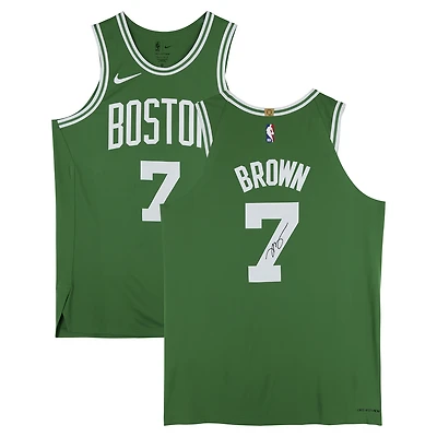 Jaylen Brown Boston Celtics Autographed Kelly Green Nike Icon Edition Authentic Jersey