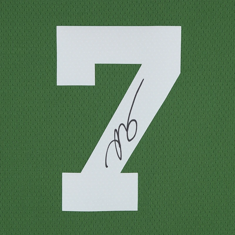 Maillot Swingman Nike Icon Edition vert Kelly autographié par Jaylen Brown des Boston Celtics