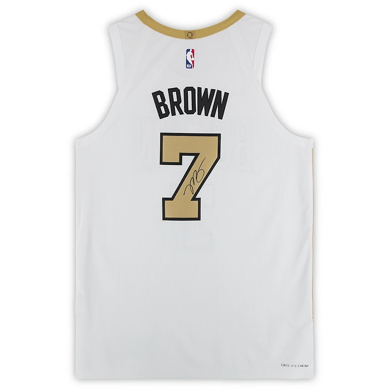 Jaylen Brown Boston Celtics Autographed White Nike 2025-26 City Edition Authentic Jersey