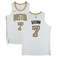 Jaylen Brown Boston Celtics Autographed White Nike 2025-26 City Edition Swingman Jersey