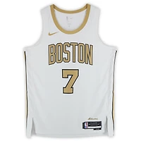 Jaylen Brown Boston Celtics Autographed White Nike 2025-26 City Edition Swingman Jersey
