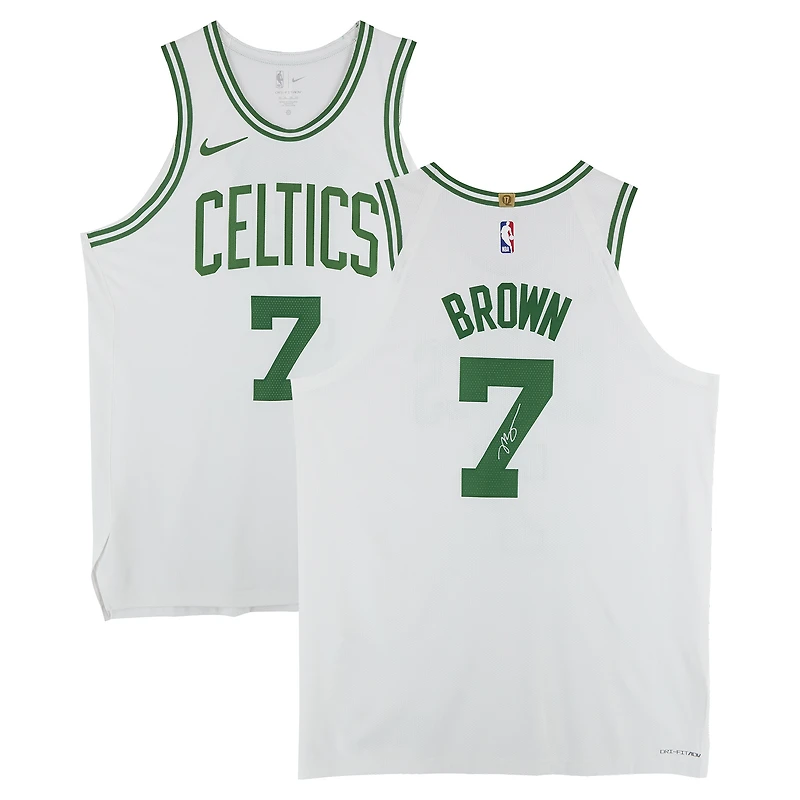 Jaylen Brown Boston Celtics Autographed White Nike Association Edition Authentic Jersey