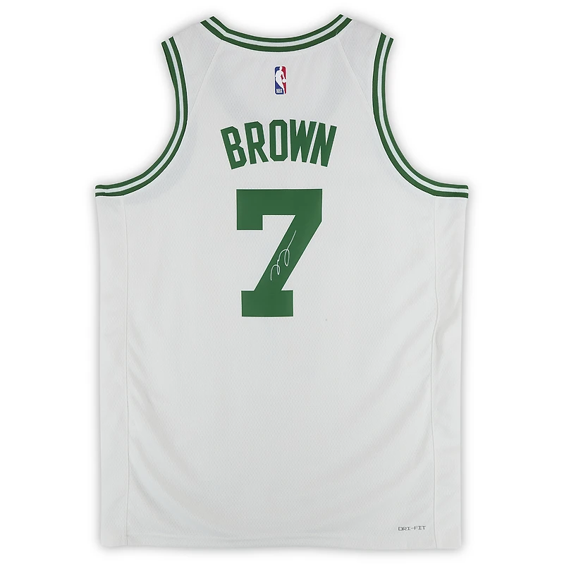 Jaylen Brown Boston Celtics Autographed White Nike Association Edition Swingman Jersey