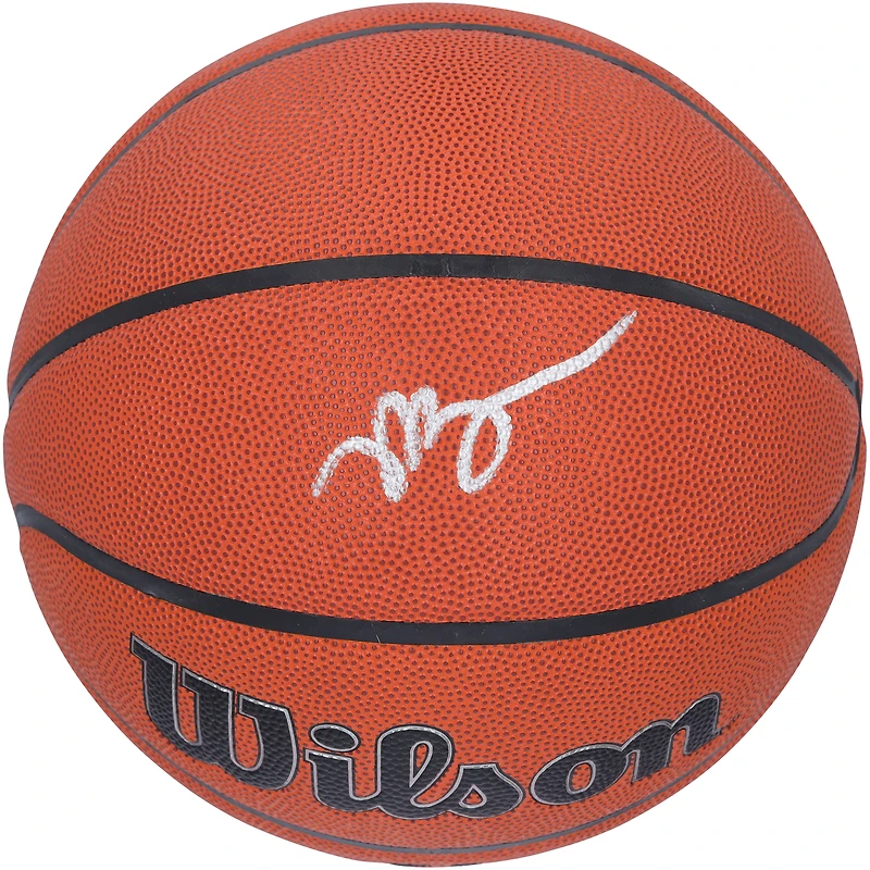 Ballon de basketball d'intérieur/extérieur autographié par Jaylen Brown des Boston Celtics, Wilson Authentic Series