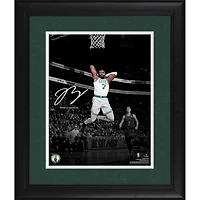 Photographie encadrée de 11"x 14" de Jaylen Brown, Boston Celtics - Signature en fac-similé
