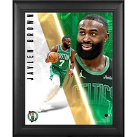 Collage Radiance encadré de Jaylen Brown, Boston Celtics, 33 x 41 cm