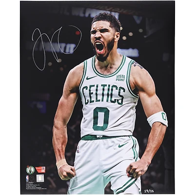 Photo dédicacée de Jayson Tatum (Boston Celtics), 40 x 50 cm (édition limitée à 25 exemplaires).