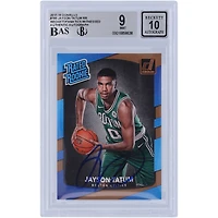 Jayson Tatum Boston Celtics Carte Rookie 9/10 authentifiée 2017-18 Panini Donruss classée Rookie #198 Beckett Fanatics Witnessed
