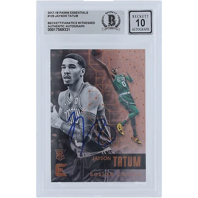 V106832 Celtes Jayson Tatum Boston Celtics Autographié 2017-18 Panini Essentials #129 Beckett Fanatics Witnessed Authenticated 10 Rookie Card 0 Jayson Tatum AUT PAA TRADING CARDS 45666 AUTTRC CA01BK5646 #9