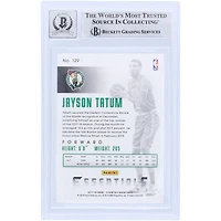 Jayson Tatum Boston Celtics Autographed 2017-18 Panini Essentials #129 Beckett Fanatics Witnessed Authenticated 9/10 Rookie Card