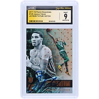 Jayson Tatum Boston Celtics Autographed 2017-18 Panini Essentials #129 CGC Fanatics Witnessed Authenticated 9/10 Rookie Card