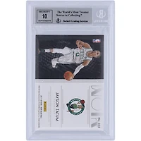 Jayson Tatum Boston Celtics Autographed 2017-18 Panini Noir Two-Color RPA #355 #10/99 BGS Authenticated 9/10 Rookie Card - 10,8.5,9,9 Subgrades