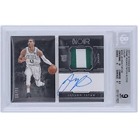 Jayson Tatum Boston Celtics Autographed 2017-18 Panini Noir Two-Color RPA #355 #10/99 BGS Authenticated 9/10 Rookie Card - 10,8.5,9,9 Subgrades