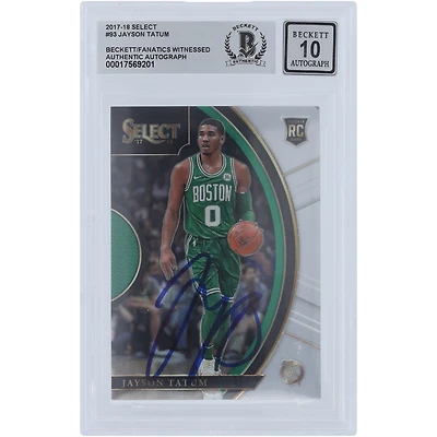 V106832 Celts Jayson Tatum Boston Celtics Autographié 2017-18 Panini Select #93 Beckett Fanatics Witnessed Authenticated 10 Rookie Card 0 Jayson Tatum AUT PAA TRADING CARDS 45666 AUTTRC CA01BK5653 #16
