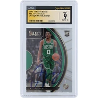 Jayson Tatum Boston Celtics Autographed 2017-18 Panini Select #93 CGC Fanatics Witnessed Authenticated 9/10 Rookie Card