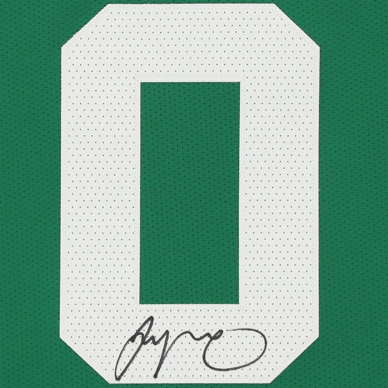 Maillot Nike authentique dédicacé par Jayson Tatum des Boston Celtics 2020-21 Green Icon