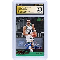 Jayson Tatum Boston Celtics Autographed 2020-21 Panini Chronicles Plates & Patches Red #316 #/149 CGC Fanatics Witnessed Authenticated Auto 10 Card