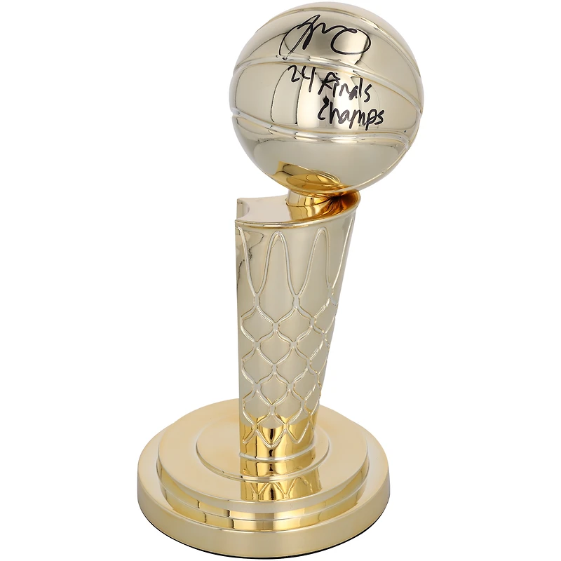 Jayson Tatum Boston Celtics Autographed 2024 NBA Finals Champions 12" Larry O'Brien Replica Trophy with "24 Finals Champs" Inscription