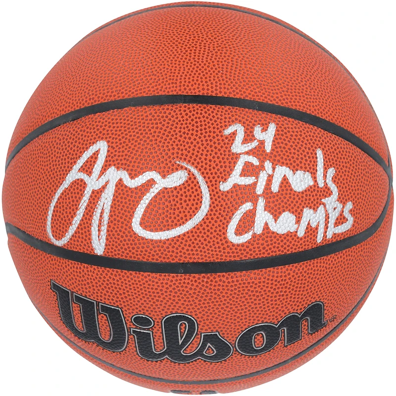 Jayson Tatum Boston Celtics Autographed 2024 NBA Finals Champions Wilson Authentic Series Indoor/Outdoor Basketball with "24 Finals Champs" Inscription