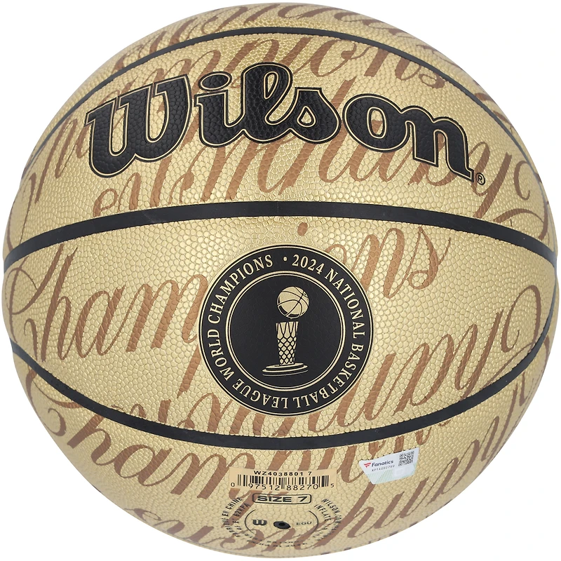 Ballon de basket Wilson Collector Edition autographié par Jayson Tatum des Boston Celtics, champion de la finale NBA 2024