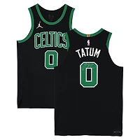 Maillot authentique Jordan Brand Statement noir autographié par Jayson Tatum des Boston Celtics (saison 2022-2023)