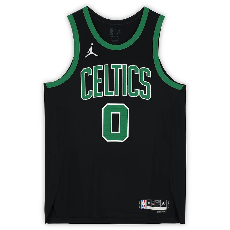 Jayson Tatum Boston Celtics Autographed Black Jordan Brand 2022-23 Statement Authentic Jersey