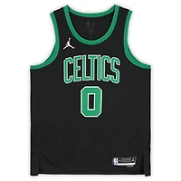 Maillot Swingman Jordan Brand Statement Edition 2022-23 noir dédicacé par Jayson Tatum des Boston Celtics
