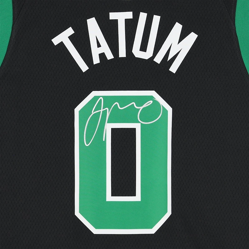 Jayson Tatum Boston Celtics Autographed Black Jordan Brand 2022-23 Statement Edition Swingman Jersey