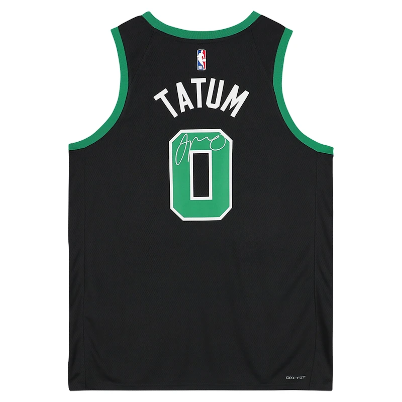 Jayson Tatum Boston Celtics Autographed Black Jordan Brand 2022-23 Statement Edition Swingman Jersey