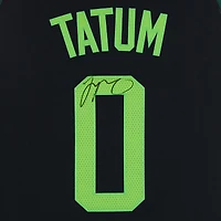 Maillot Nike City Edition 2024-25 noir dédicacé par Jayson Tatum des Boston Celtics