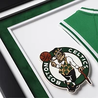 Maillot Swingman Nike Icon Edition de luxe encadré et autographié par Jayson Tatum des Boston Celtics, Kelly Green
