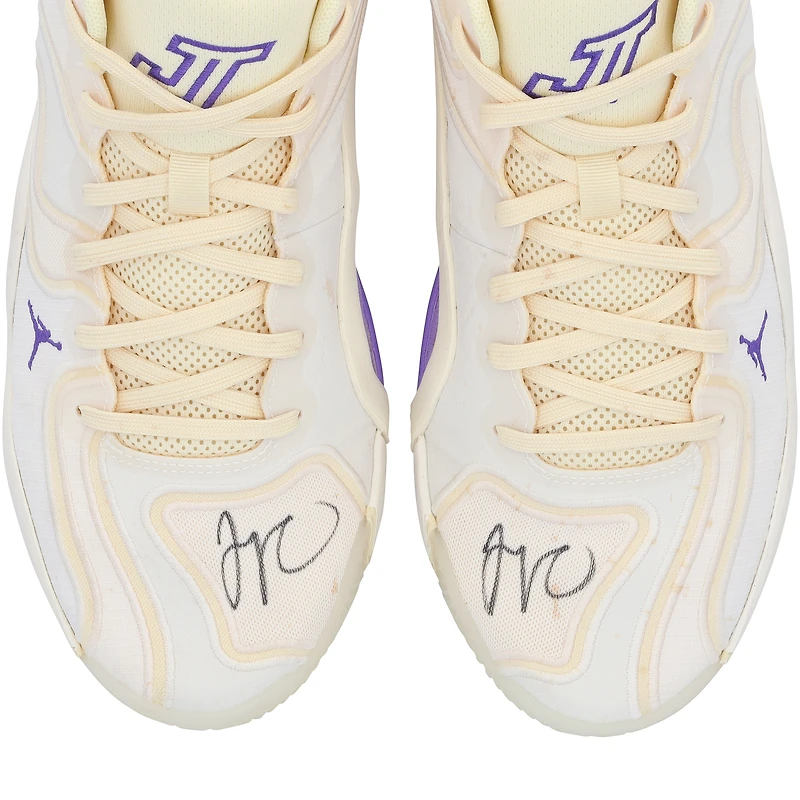 Jayson Tatum Boston Celtics Autographed Game-Used Tan Jordan Shoes vs. Denver Nuggets on March 2, 2025