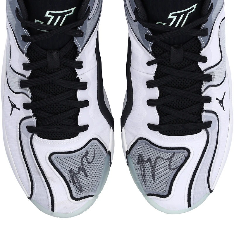 Jayson Tatum Boston Celtics Autographed Game-Used White Jordan Brand Shoes vs. Cleveland Cavaliers on December 1, 2024