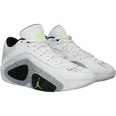 Jayson Tatum Boston Celtics Autographed Game-Used White Jordan Brand Shoes vs. Miami Heat on April 24, 2024