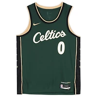 Jayson Tatum Boston Celtics Autographed Green Nike 2022-23 City Edition Swingman Jersey