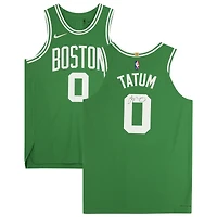 Maillot Nike authentique vert dédicacé par Jayson Tatum des Boston Celtics