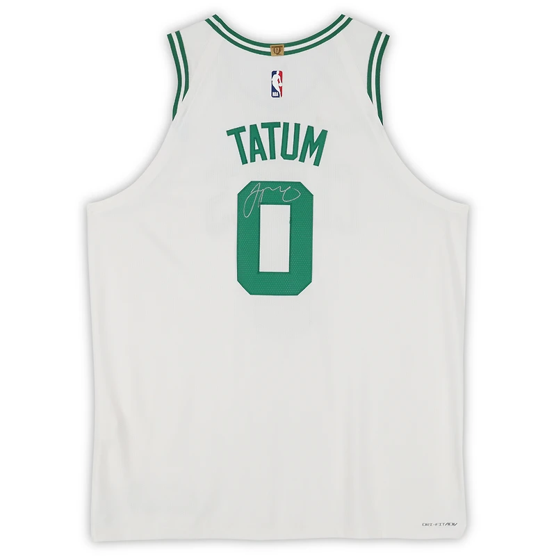 Jayson Tatum Boston Celtics Autographed Nike White Association Edition Authentic Jersey with a Sponsor Patch